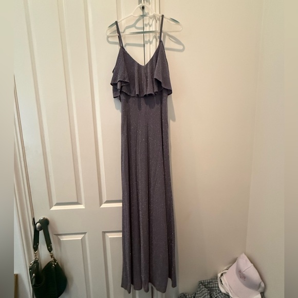 Renee Ruffle Maxi Dress Dancing Queen Shine Smoke - Picture 3 of 6